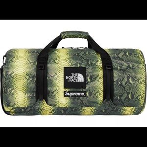 Supreme NorthFace Snake duffel bag brand new !